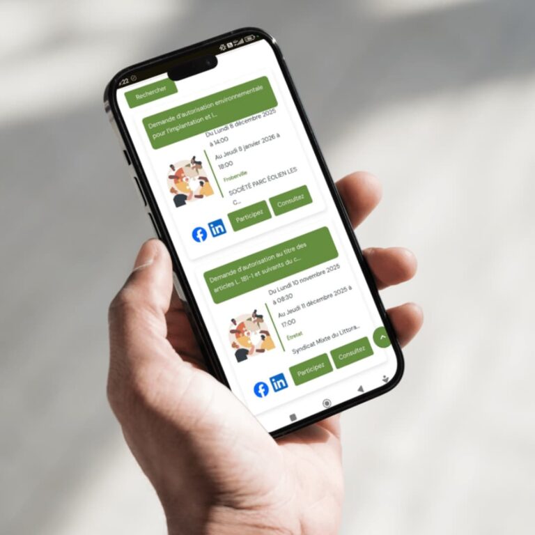 Consultation des registres numériques sur Proxi Territoires