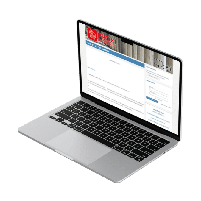 Plateforme de saisie d’annonce juridique